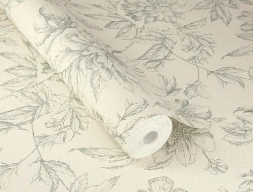 Rasch Vliestapete Vliestapete floral grün 793925 von Rasch