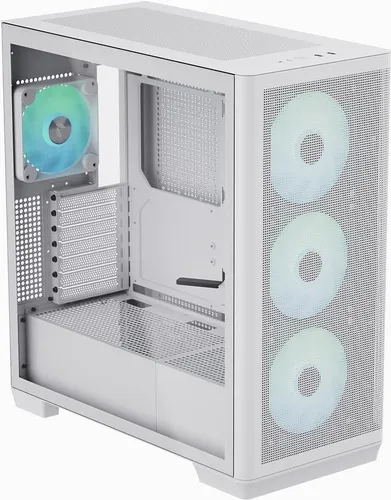 APNX C1 White PC-Gehäuse - Stylisches und funktionales PC-Gehäuse mit optimaler Luftzirkulation und Platz für leistungsstarke Komponenten.