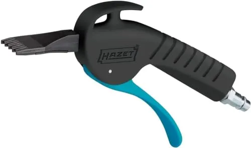 Hazet Druckluftpistole 9040P-5 - Druckluftwerkzeuge mit max. Druck von 8 bar und 54 mm Düsenlänge. Ideal für schwer zugängliche Stellen und effiziente Flächenreinigung.