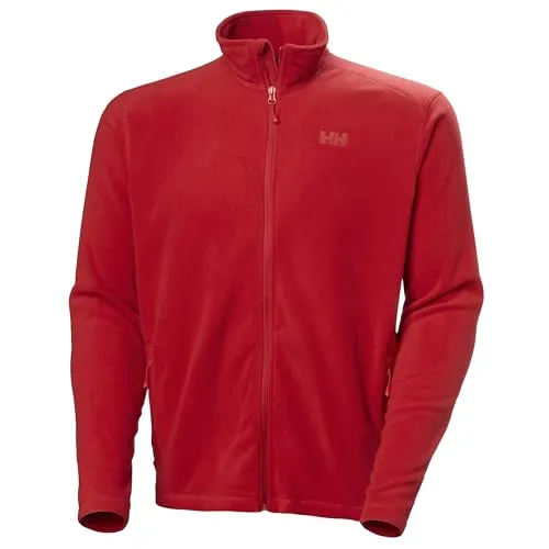 Helly Hansen Daybreaker Fleece Jacket rot (L) - Herren Fleecejacke aus recyceltem Polartec-Material, atmungsaktiv und ideal als Wärmeschicht. Komfortable Flatlock-Nähte und praktische YKK-Reißverschlüsse sorgen für besten Tragekomfort.