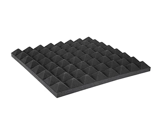 OMNITRONIC Akustikschaumstoff Pyramide 50mm, 50x50cm - Sonstiges in DJ Equipment, ideal zur Schallabsorption mit hoher akustischer Effektivität und flexibler Anbringung dank weicher Beschaffenheit.