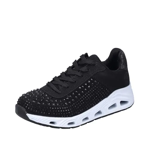 Rieker Damen Halbschuhe N5201 - Bequeme Sneaker mit Keilabsatz - Damen-Sneaker aus hochwertigem Synthetik mit bequemen Keilabsatz, ideal für den Alltag und modisch kombinierbar.