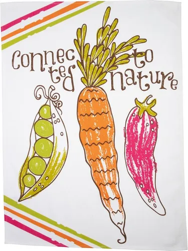 stuco Geschirrtuch Veggies, (Set, 3-tlg), bedruckt in braun von stuco