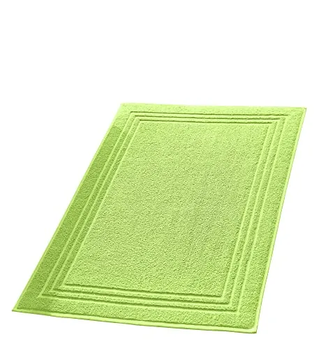 Erwin Müller Badteppich, Badematte, Duschvorleger Heidelberg 100% Baumwolle hellgrün Größe 50x80 cm - sehr weich, schnell trocknend, strapazierstark