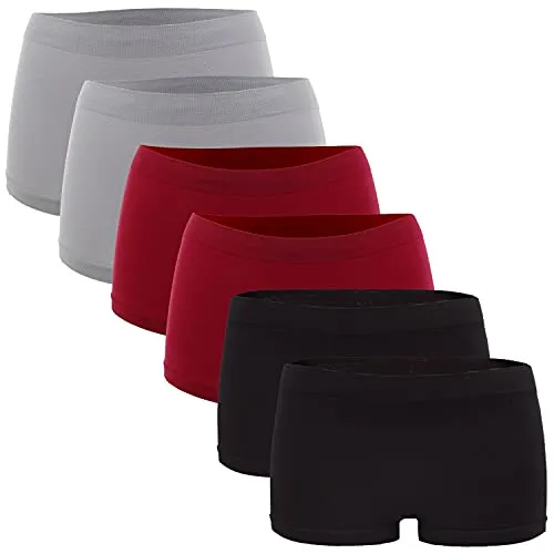 Fabio Farini Damen Panties 6er Pack Hipsters - Funktionsunterwäsche, nahtloses Design aus weichem Microfaser-Gewebe für höchsten Komfort und optimale Passform.