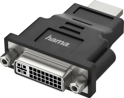 Hama HDMI auf DVI Adapter Ultra HD 4K 60 Hz - Perfekte Bildqualität für PC und Monitor, ideal für Gaming und Homeoffice