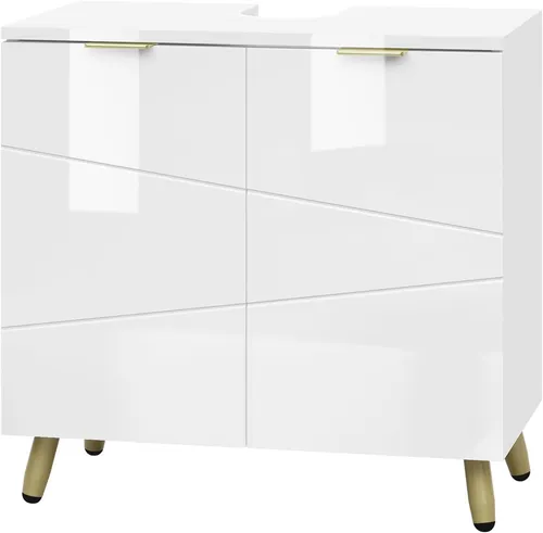 EUGAD Waschbeckenunterschrank, Unterschrank, Waschtischunterschrank, 73x37x16cm