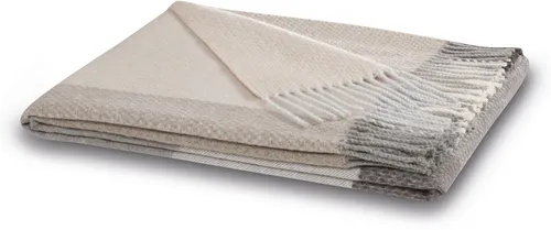Biederlack Fransenplaid 'Desire' 130 x 170 cm Grey von Biederlack