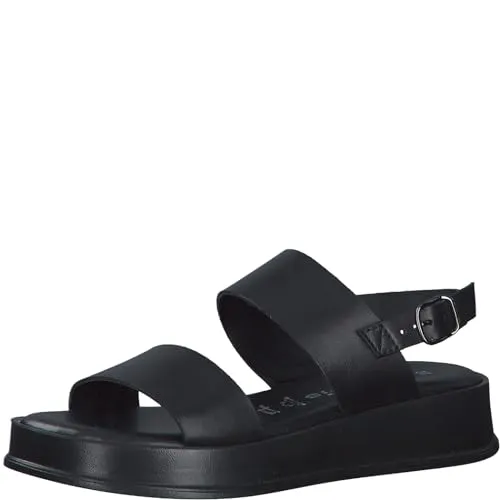 Tamaris Sandalen 28238-001 in Schwarz, Größe 39 - Wanderschuhe für Damen, bequem und stilvoll, ideal für lange Spaziergänge oder entspannte Tage im Freien.