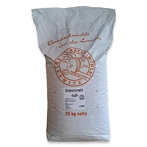 Einkornmehl hell 25 kg von Rätze-Mühle aus regionalen, naturbelassenen Ur-Weizen
