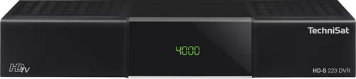 HD-S 223 - DVB-S TV-Receiver mit DiSEqC, USB 2.0 und HDMI, ideal für gestochen scharfen Satellitenempfang in Schwarz