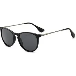 SUNGAIT Vintage Runde Damen Sonnenbrille UV400 - Stilvolle Retro-Sonnenbrille mit polarisierten Gläsern für optimalen UV-Schutz. Robuster TR90-Rahmen sorgt für hohen Tragekomfort und Langlebigkeit. Ideal für jedes Abenteuer!