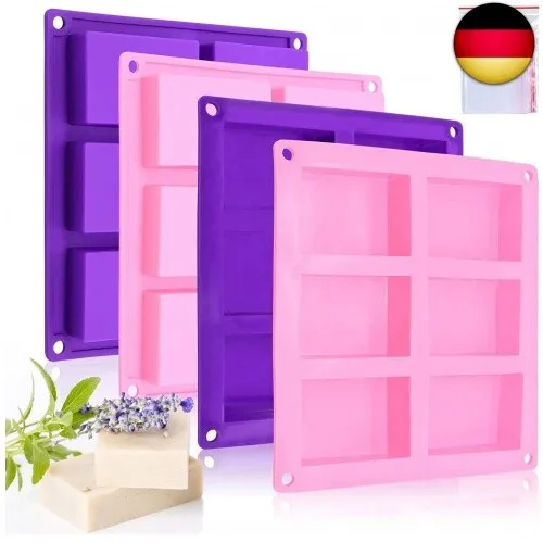 Rechteckige Silikonformen, hausgemachte Seifenformen, Kuchen, Brot, Backformen,