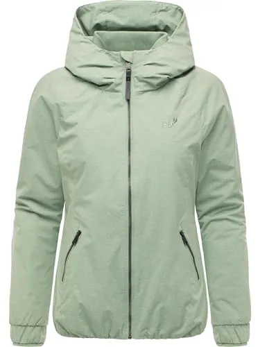 Ragwear Damen warme wasserdichte Winterjacke mit Kapuze Dizzie Warm II Mint Gr. L