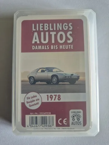Auto Quartett 1978 Baujahr Geburtsjahr 48. Geburtstag Geschenk Spielkarten Neu