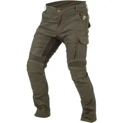Trilobite Acid Scrambler Jeans - Dunkelgrün W34/L32 - Motorradhosen aus Tri-Stretcher® PRO 5.0 Denim für optimale Sicherheit und Komfort, mit zertifizierten Protektoren und strategischer Verstärkung an Knien, Hüfte und Gesäß.