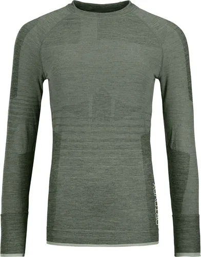 Ortovox 230 Competition Long Sleeve Women Arctic Grey (L) - Funktionsunterwäsche für Damen, nahtfreies Merino-Longsleeve mit optimaler Atmungsaktivität und Körpernahem Schnitt für höchste sportliche Leistungen bei Kälte.