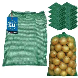 KOTARBAU® 10er Set Raschelsack Kartoffelsack 50 x 80 cm Obstsack 25 kg Polypropylen Gemüsenetz Aufbewahrungssack für Zwiebeln Kartoffel Gemüse ...