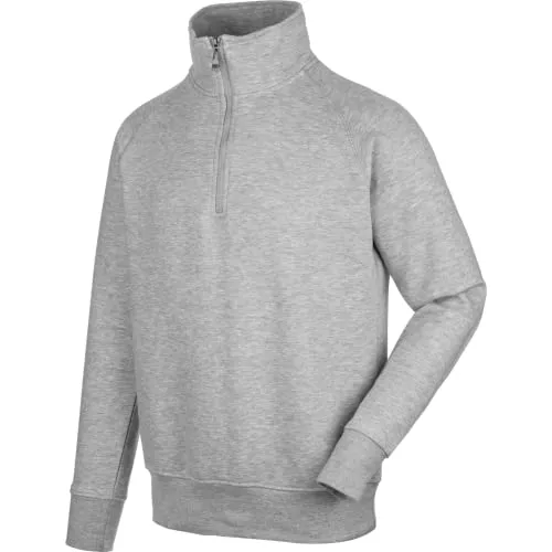 Produktbild WÜRTH MODYF Arbeitstroyer Job+ – bequemer Pullover mit Stehkragen und Viertel-Reißverschluss – ideal für Handwerk und Freizeit grau – Größe XL