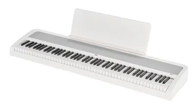 Korg B2+ 88 Digitalpiano - Weiß - Digitalpiano mit 88 gewichteten Tasten, ideal für alle Altersgruppen, bietet hochwertigen Klang und USB-Typ-C-Konnektivität für MIDI und Audio.