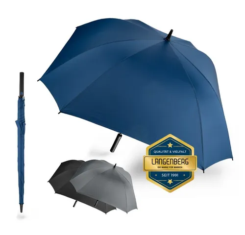 Langenberg Stockregenschirm LANGENBERG Stockschirm sturmfest [Ø130 cm Spannweite] Automatik, ☑ Windproof-Funktion