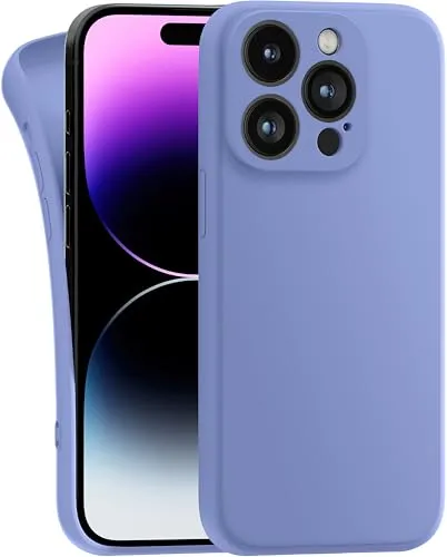 MyGadget Hülle Kompatibel mit iPhone 14 Pro - robuste Silikon Schutzhülle TPU Case Slim Silikonhülle - Back Cover Kratzfest Handyhülle - Matt Blau