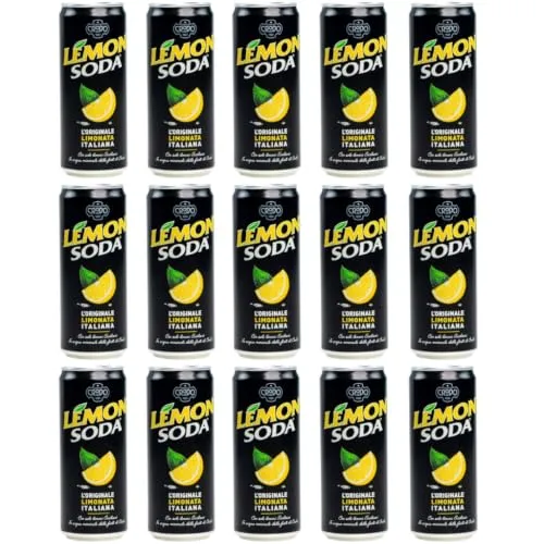 Lemon Soda – Zitronenlimonade in 330-ml-Dose, 15 Stück