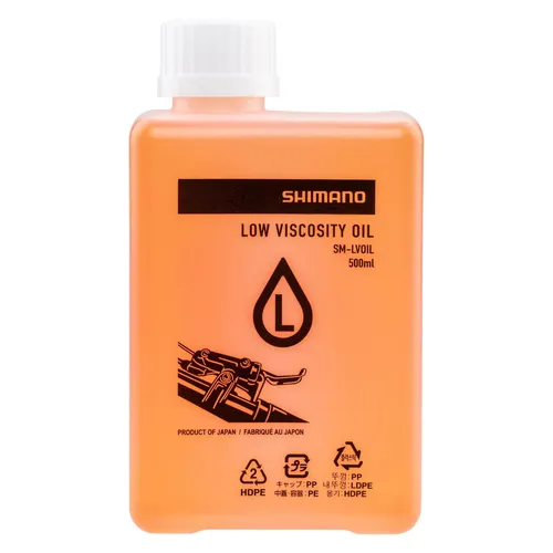 Shimano Öl Hydraulisch Niedrig Viskosität 500ml - Mineralöl für Scheibenbremsen, ideal für M9200, M9220, M8200, M8220 & MT805 Bremsanlagen, sorgt für optimale Bremsleistung und Sicherheit.