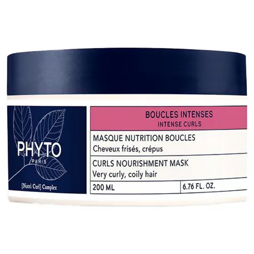 Phyto Masque Nutrition Boucles Intenses 200 ml - Pflege-Maske für krauses und lockiges Haar, spendet intensive Feuchtigkeit und sorgt für geschmeidige Locken.