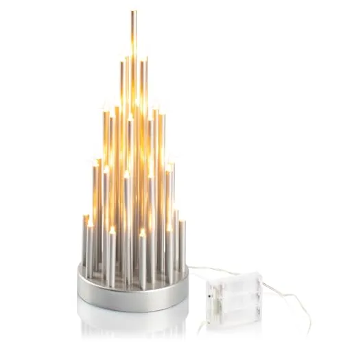 com-four® LED Stimmungsleuchter Pyramide