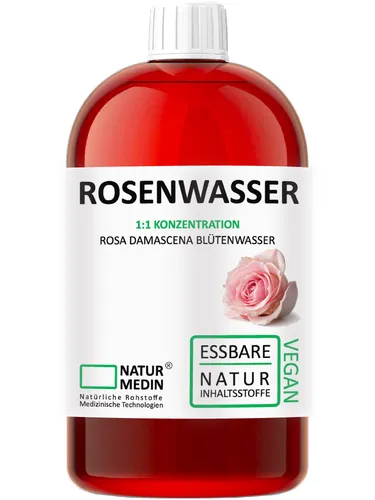 Naturmedin Gesichtswasser Rosenwasser 100% Natur von Marke naturmedin ... natürliche rohstoffe mit medizinischen