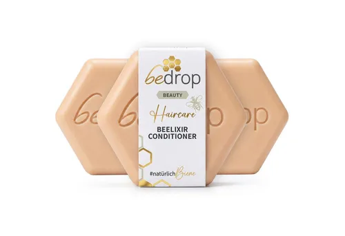 bedrop Feste Haarspülung BEELIXIR Fester Conditioner mit Gelée Royale & Propolis - 65g, Frei von Plastik