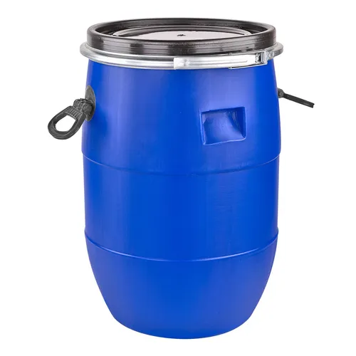 Maischefass Weithalsfass Weinfass Gärfass Mostfass Getränkefass Fass 60 l blau