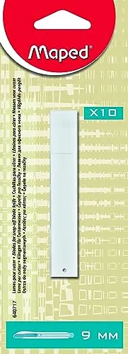 Maped M640717 - Ersatzklinge 9 mm, für Cutter, 10 Stück