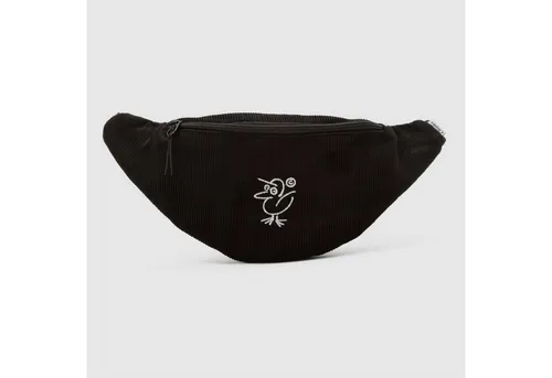 Cleptomanicx Gürteltasche Sketch Gull Cord, Vegane Hipbag - Gürteltasche aus robustem Cordmaterial, PETA-approved vegan, ideal für Schlüssel, Smartphone und mehr, mit verstellbarem Gurt und charakteristischer Möwen-Stickerei.