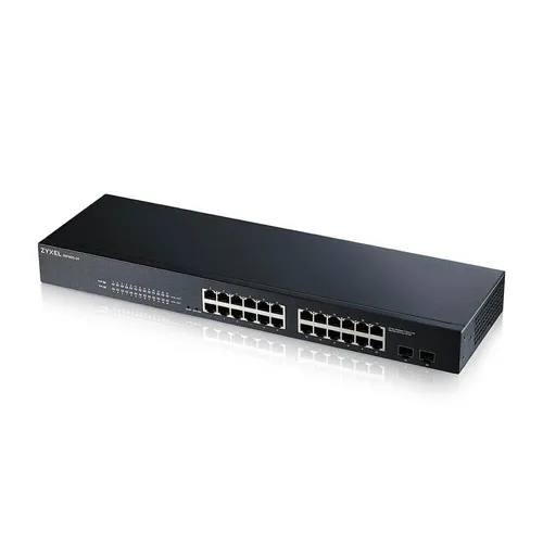 Zyxel GS1900-24 - 24-Port Gigabit Switch Smart Managed, lüfterlos für geräuschlosen Betrieb und einfache Konfiguration