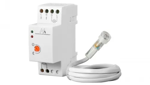 Wyłącznik czujnik zmierzchowy na szynę DIN z zewnętrzną sondą Maclean MCE83 220-