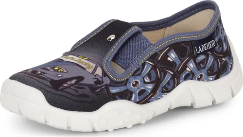 Ladeheid Jungen Hausschuhe mit Einlegesohlen LAVI0011 (Grau-2, 26 EU)