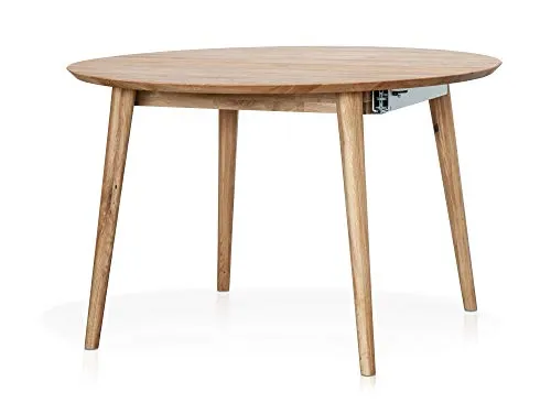 moebel-eins ASCON Esstisch XL/Ausziehtisch rund 120/165 cm in braun von Möbel-Eins