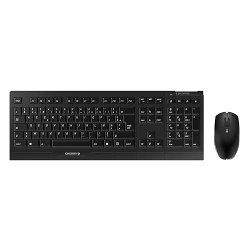 CHERRY B.UNLIMITED 3.0 Kabelloses Tastatur- und Maus-Set - Komponenten & Ersatzteile: Professionelles Set mit abriebfesten Tasten, wiederaufladbaren Akkus und störungsfreier 2,4 GHz Technologie für effizientes Arbeiten.