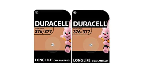 Duracell 376/377 (2 Blister à 1 Batterie) 2 Batterien (SR626/V377/V376/SR66/SR626W/SR626SW) 2 x
