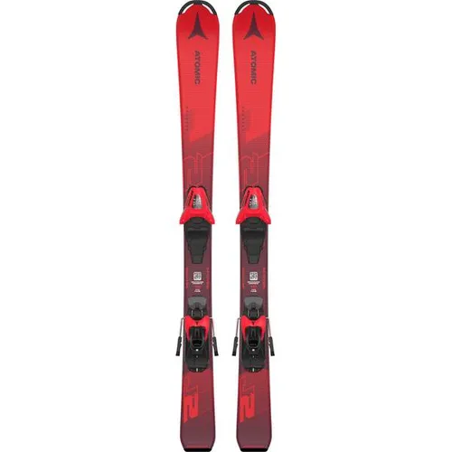 ATOMIC REDSTER J2 100-120 + C 5 GW Re RED - 100 - Ski für Kids 5-8 Jahre, mit Bend-X Technologie für frühzeitige Schwünge und Race Rocker für einfaches Handling.