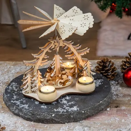 GartenHero Weihnachtspyramide aus Holz