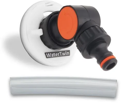 MaJoCompTec WATERTWIN-FLEX Adapter für Tankdeckel 3-Pin D:78, weiß