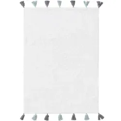 Lytte Kinderteppich Blau, Oeko-Tex® - Rechteckiger Kinderteppich 80x120 cm in Beton Optik, waschbar und pflegeleicht, ideal für gemütliche Spiel- und Kuschelzonen im Kinderzimmer.