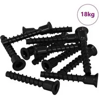 vidaXL Steckkappen-Schraube 3072 Stück 7 x 40 mm Schwarz - Hochwertige Eisen-Schraube mit schicker schwarzer Oberfläche für langlebige Befestigungen. Ideal für DIY-Projekte und professionelle Anwendungen. Korrosionsbeständig und einfach zu installieren.