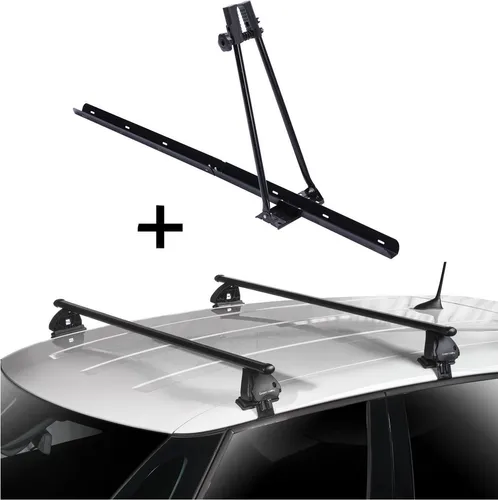 Fahrradträger ORION + Dachträger VDP EVO Stahl kompatibel mit Fiat 500 3 Türer ab 2007