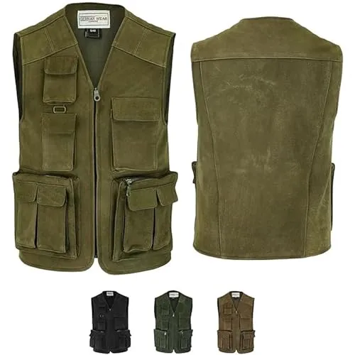 German Wear Herren Jagd Lederweste
