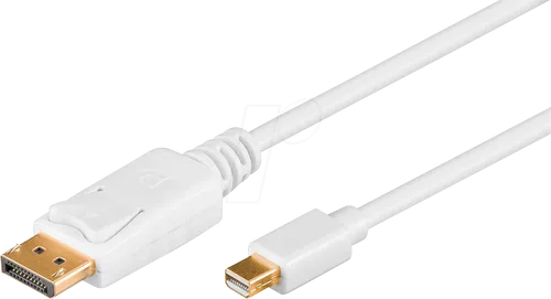 Goobay 52859 Mini DisplayPort Adapterkabel - Vergoldet, 1.2 für Apple Mac und DisplayPort-Monitore, max. Auflösung 3840x2160