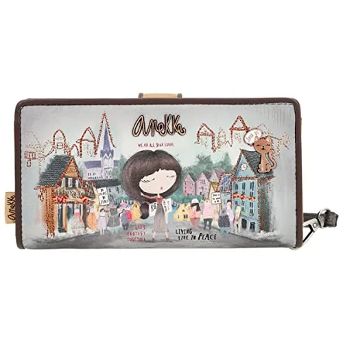 Anekke Wallet L mit Klappverschluss - Voice Edition, Bunt - Damen-Geldbörse mit RFID-Schutz und originellem Design. Ideal für Sicherheit und Stil, inspiriert von starken Frauen wie Viola Desmond.